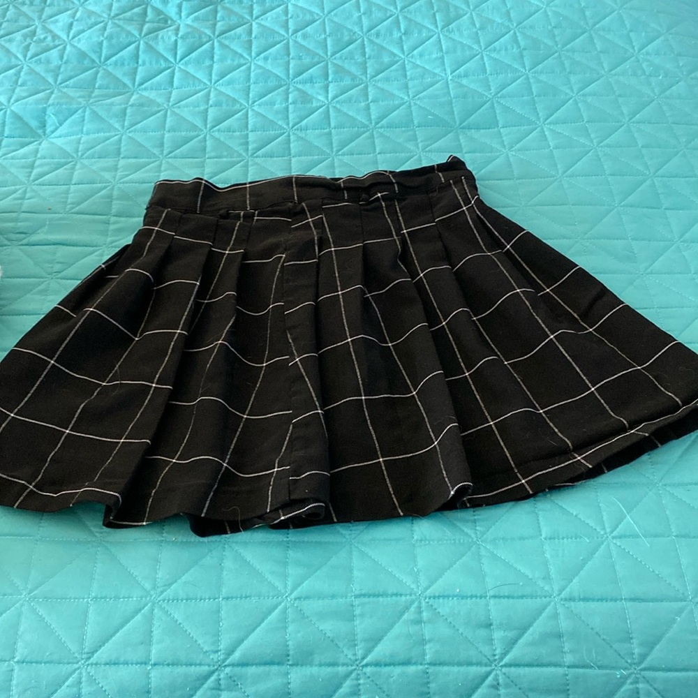 Plaid mini skirt